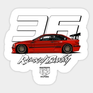 E36 M3 Rocket Bunny (Red) [ OSY Graphics ] Sticker